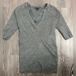 Express Charcoal Knit Top